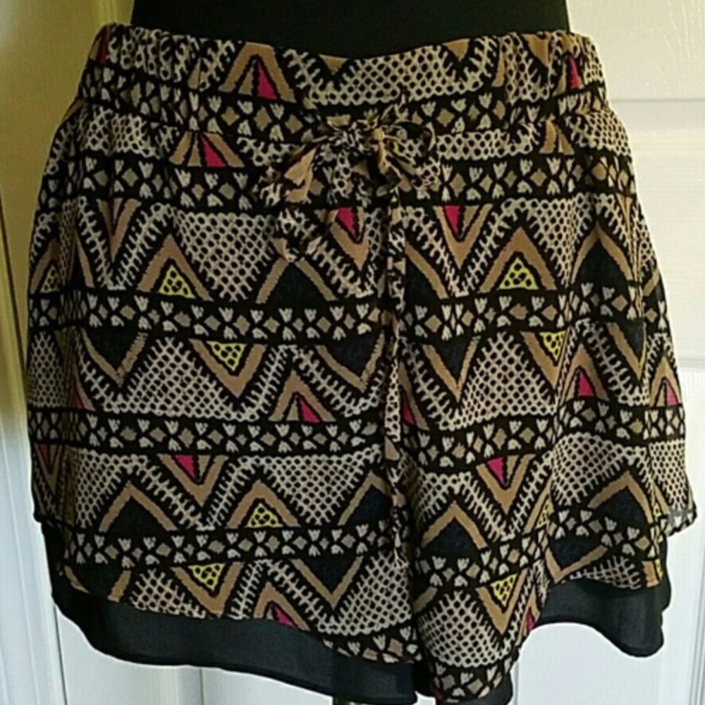 BCBGeneration Tribal Print Shorts